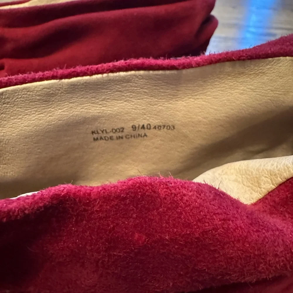 Kristen Cavallari Chinese Laundry Red Suede Slouch Ankle Boots Size 9 / 40 - Picture 6 of 8